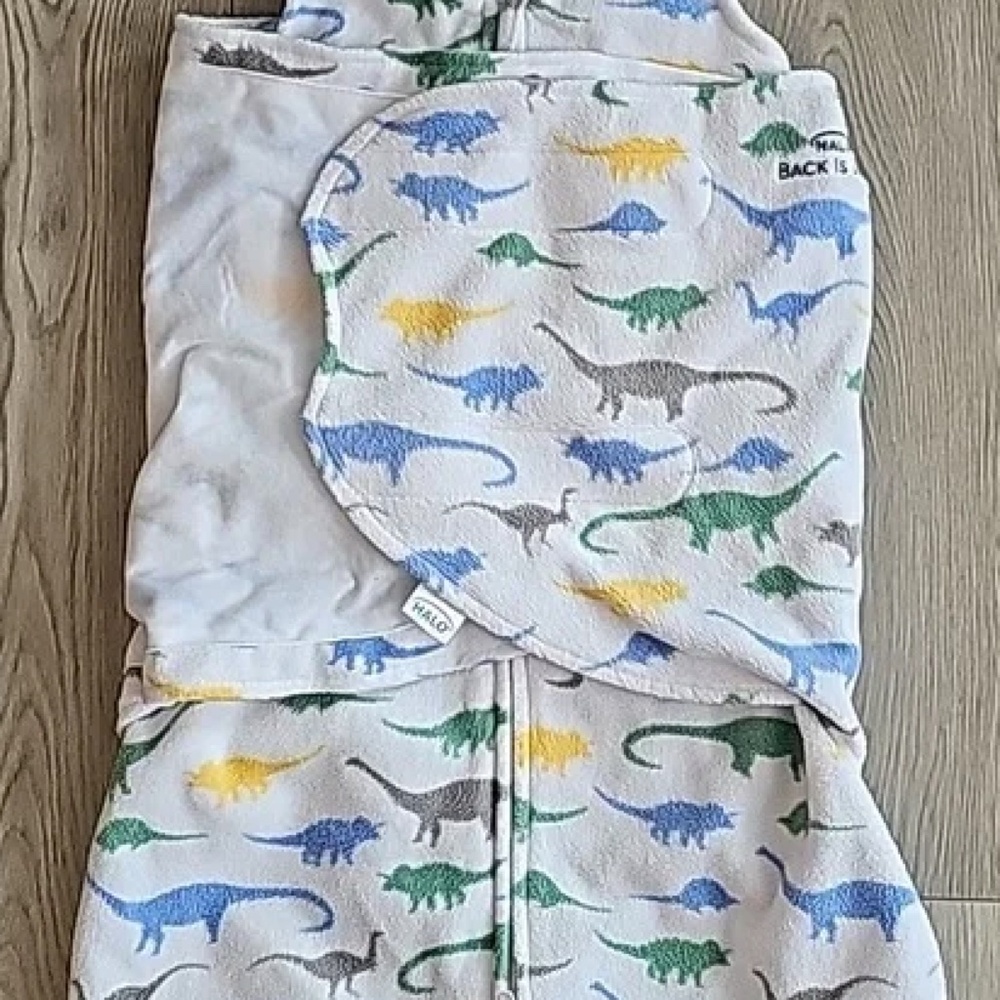 2 PACK - HALO Micro-Fleece Sleepsack Swaddle – Dinos (2 for $25) Size Small